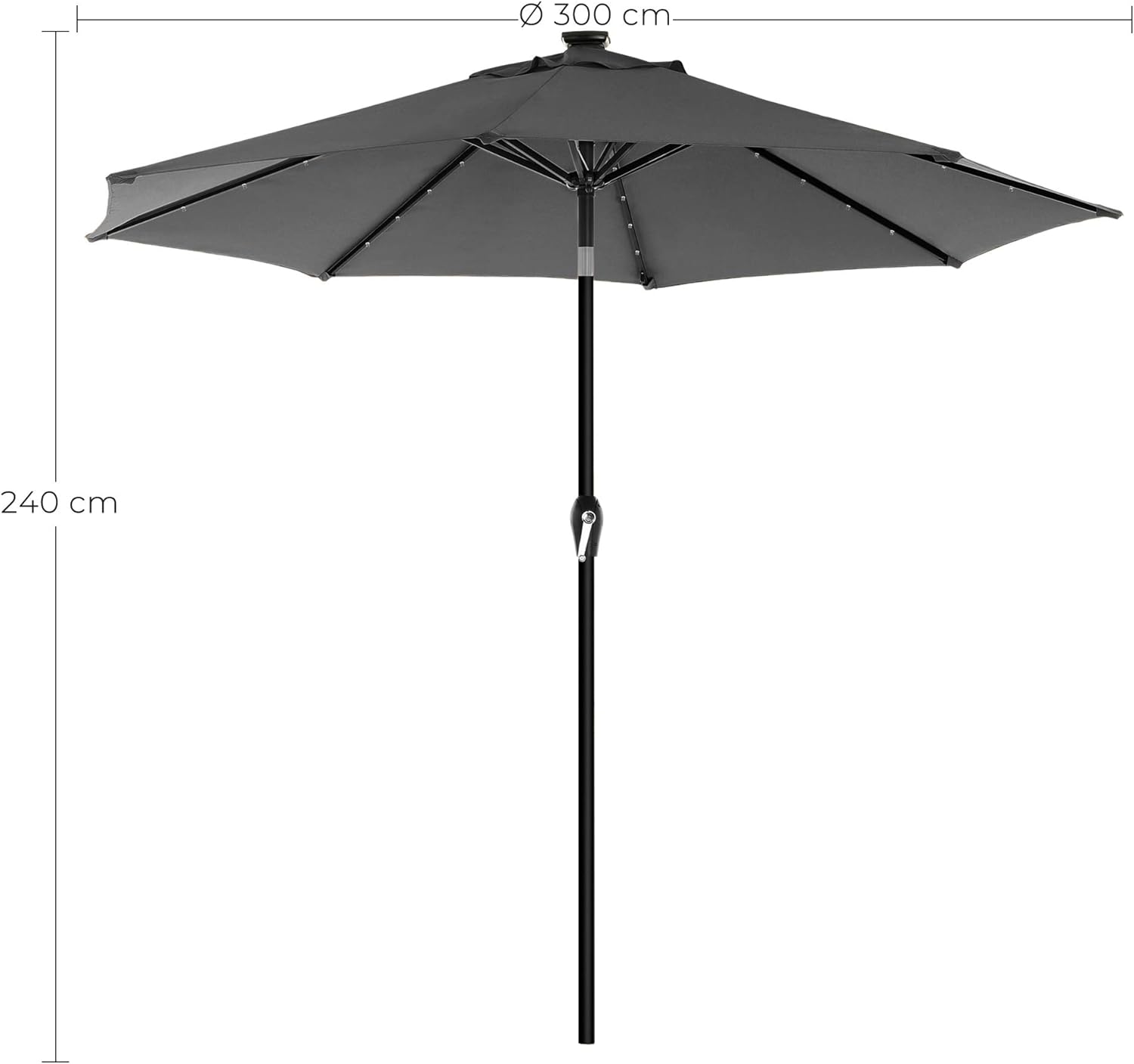 Parasol de 300 cm de Diamètre